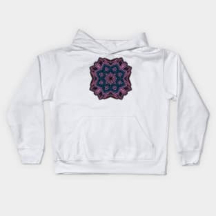 Four-sided Mandala - Mandelbulb 3D Fractal Rendering Kids Hoodie